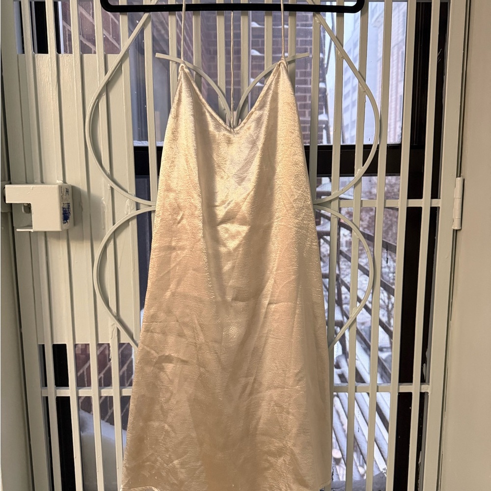Silver Shift Dress